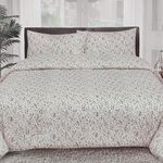 2 piece Boutique Blanche Beige Cotton Lyocell twin size comforters set image number 0