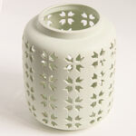 Homez white ceramic candle holder 20.6*20.6*24.5 cm image number 0