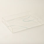 Dallaty acrylic tray with frosted pattern 40*30*6H cm image number 0