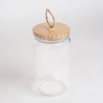 Alberto Glass Canister With Wooden Lid image number 1
