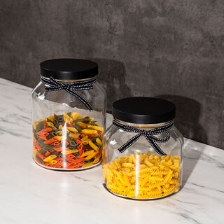 Snips Cheese Shaker and Fridge Storage Container, Set of 2, Clear Plastic  with Yellow Lid