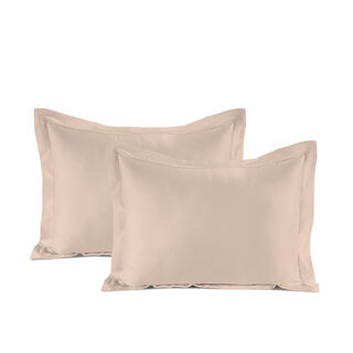 Boutique Blanche 2 pcs summer peach sateen cotton pillowcases 50*90 cm 300 thread count