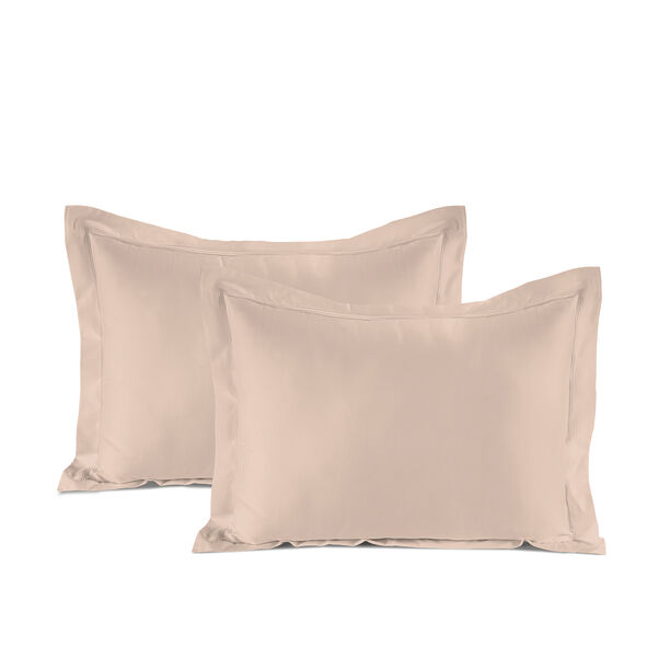 Boutique Blanche 2 pcs summer peach sateen cotton pillowcases 50*90 cm 300 thread count image number 0