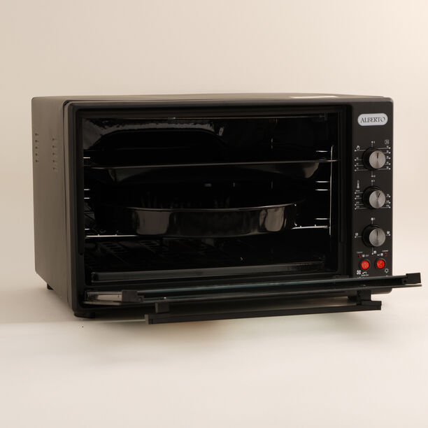 Alberto black electric oven 60 LT, 1800 W image number 2