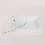 Square Food Warmer Set With Candle Stand Silver 11" image number 6