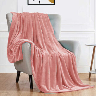 Cottage micro flannel blanket pink 220*240 cm