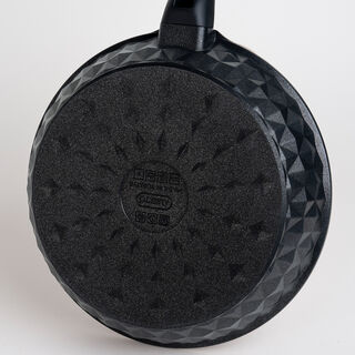 7 Piece Alberto Granite Cookware Set Black With Glass Cover