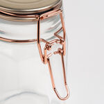 Alberto Glass Spice Jars Set 3 Pieces With Copper Clip Lid image number 4