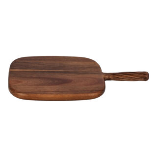 Acacia Wood Cutting Board With Handle Walnut 