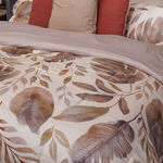 3 piece Boutique Blanche Beige/Green Cotton Lyocell king size comforters set image number 0