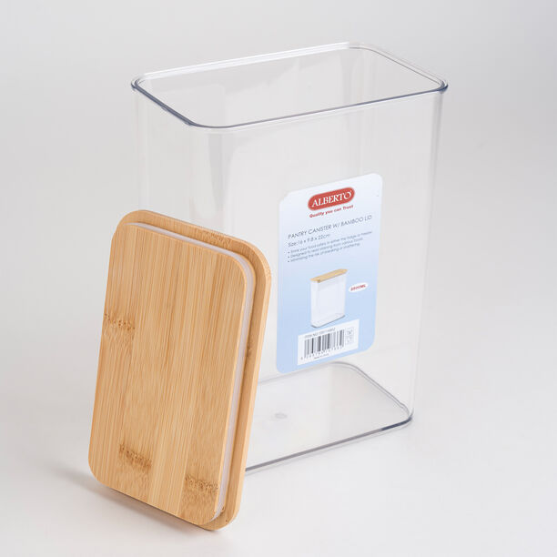 Pantry canister 2500ml with bamboo lid image number 2