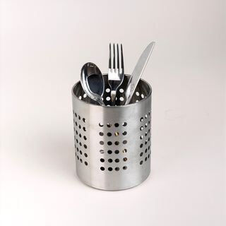 Stainless Steel Cutlery Holder Round 