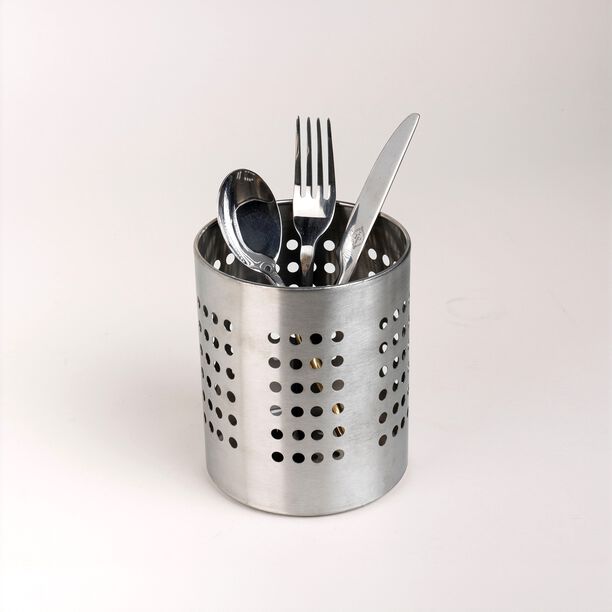 Stainless Steel Cutlery Holder Round  image number 0