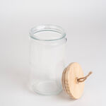 Alberto Glass Canister With Wooden Lid image number 2