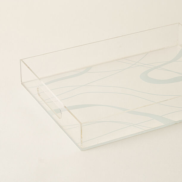 Dallaty acrylic tray with frosted pattern 40*30*6H cm image number 1