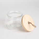 Alberto Glass Jar With Wooden Lid And Hemp Rope 1150Ml image number 2