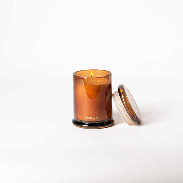 Neroli basil scented candle in a jar 160g image number 1