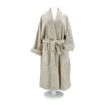 Ultra soft bathrobe, beige size S/M image number 2