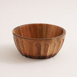 Alberto Acacia wood dark brown salad bowl 19*8 cm image number 1