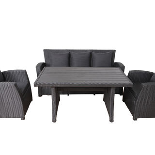 4 Pcs Sofa Set With Dining Table