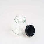 Alberto 4 Pieces Glass Spice Jars With Clip Lid And Metal Rack image number 6