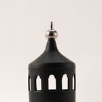 Homez black ceramic candle holder 14.8*14.8*33.7 cm image number 1