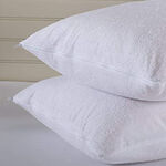 Cottage white polyster pillow protector 50*90 cm image number 1