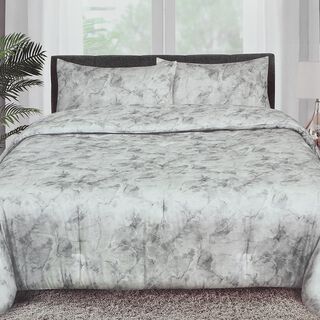 2 piece Boutique Blanche Grey Cotton Lyocell twin size comforters set