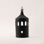 Homez black ceramic candle holder 14.8*14.8*33.7 cm image number 0