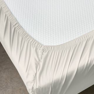 Ambra 600 TC supima cotton fitted sheet 120*200 beige