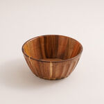 Alberto Acacia wood dark brown salad bowl 24*10 cm image number 0