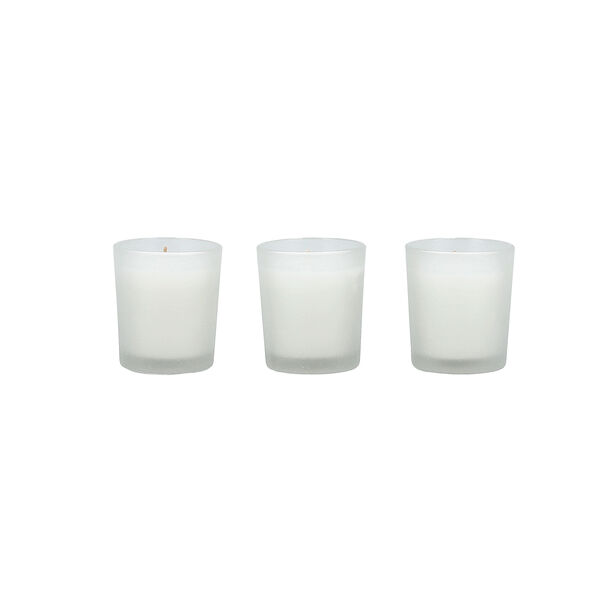 Glass Jar Candle 3 Piece Nordic Oud Fragrance Set 6.3*6.3 cm image number 1