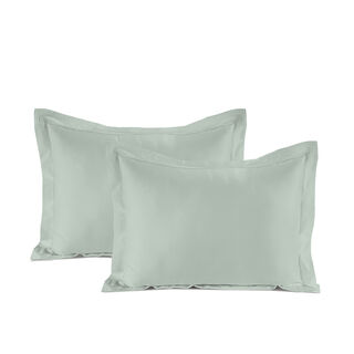 Cottage 2 pcs mint green percale cotton pillowcases 50*75 cm 200 thread count