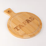 Alberto Bamboo Round Serving Dish For "Tapas" With Hemp Rope  image number 1