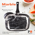 Grandi black marble grill pan 28 cm image number 1