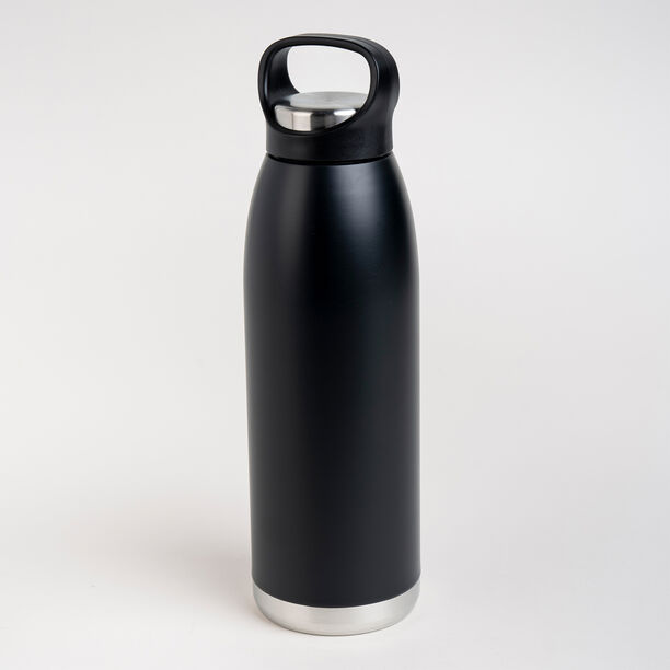 Alberto sainless steel 1L water bottle black image number 0