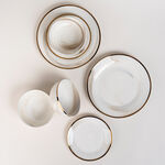 La Mesa 18 Pcs Porcelain Dinner Set Serve 6 Honey  image number 0