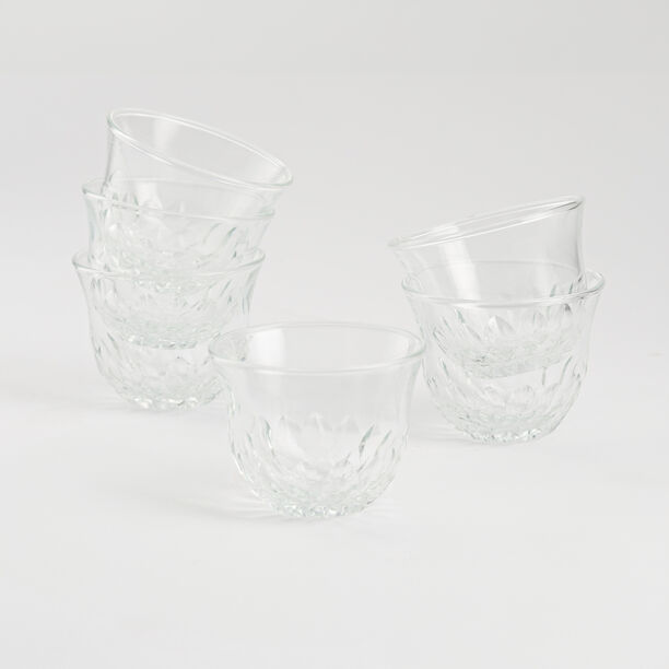 Dallaty glass saudi cawa cups 6 pcs image number 2