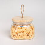 Alberto Glass Jar With Wooden Lid And Hemp Rope 1150Ml image number 3