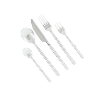 La Mesa silver stainless steel cutlery set 20 pcs