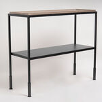 Homez wood and metal console table image number 2