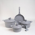 Alberto 7 piece grey ceramic cookware set image number 0