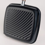 Alberto Non Stick Grill Pan With Wood Handle Square Shape Black image number 4