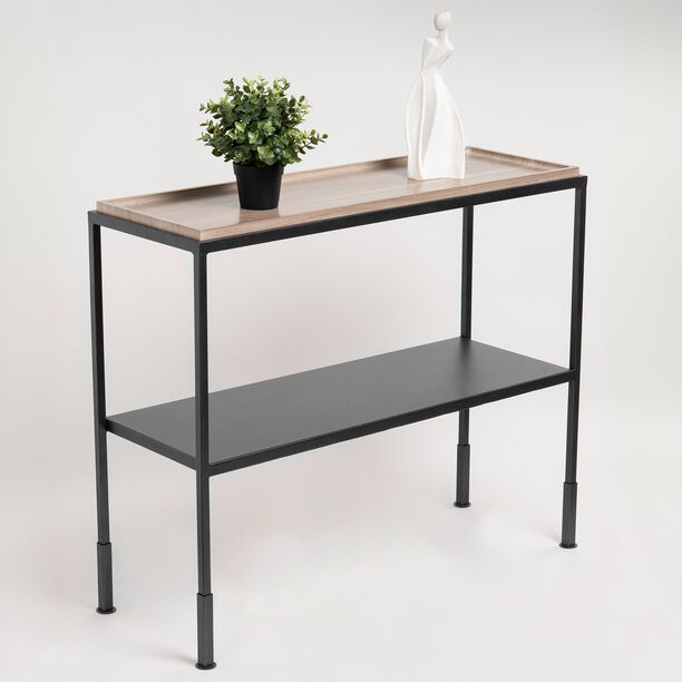 Homez wood and metal console table image number 1