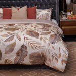 2 piece Boutique Blanche Beige/Green Cotton Lyocell twin size comforters set image number 4