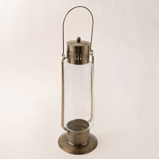 Homez gold metal lantern 20*20*54 cm
