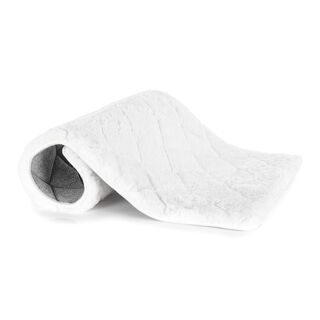 Cottage white polyester bathmat 60*100 cm
