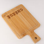 Alberto Bamboo Rectangle Serving Dish For "Cheese" With Hemp Rope image number 2