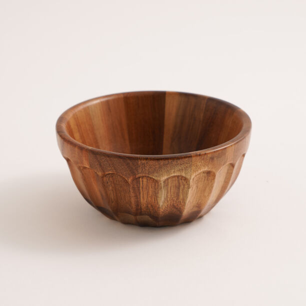 Alberto Acacia wood dark brown salad bowl 15.5*7 cm image number 1