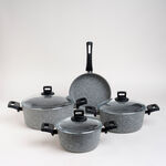 Alberto Granite Cookware Set 7 Pieces Graystone image number 0